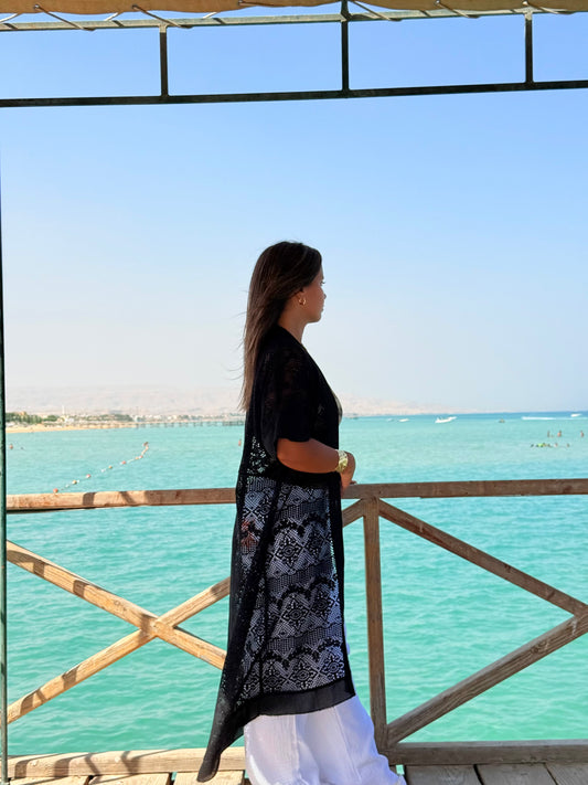 Airy Kimono | Full Black