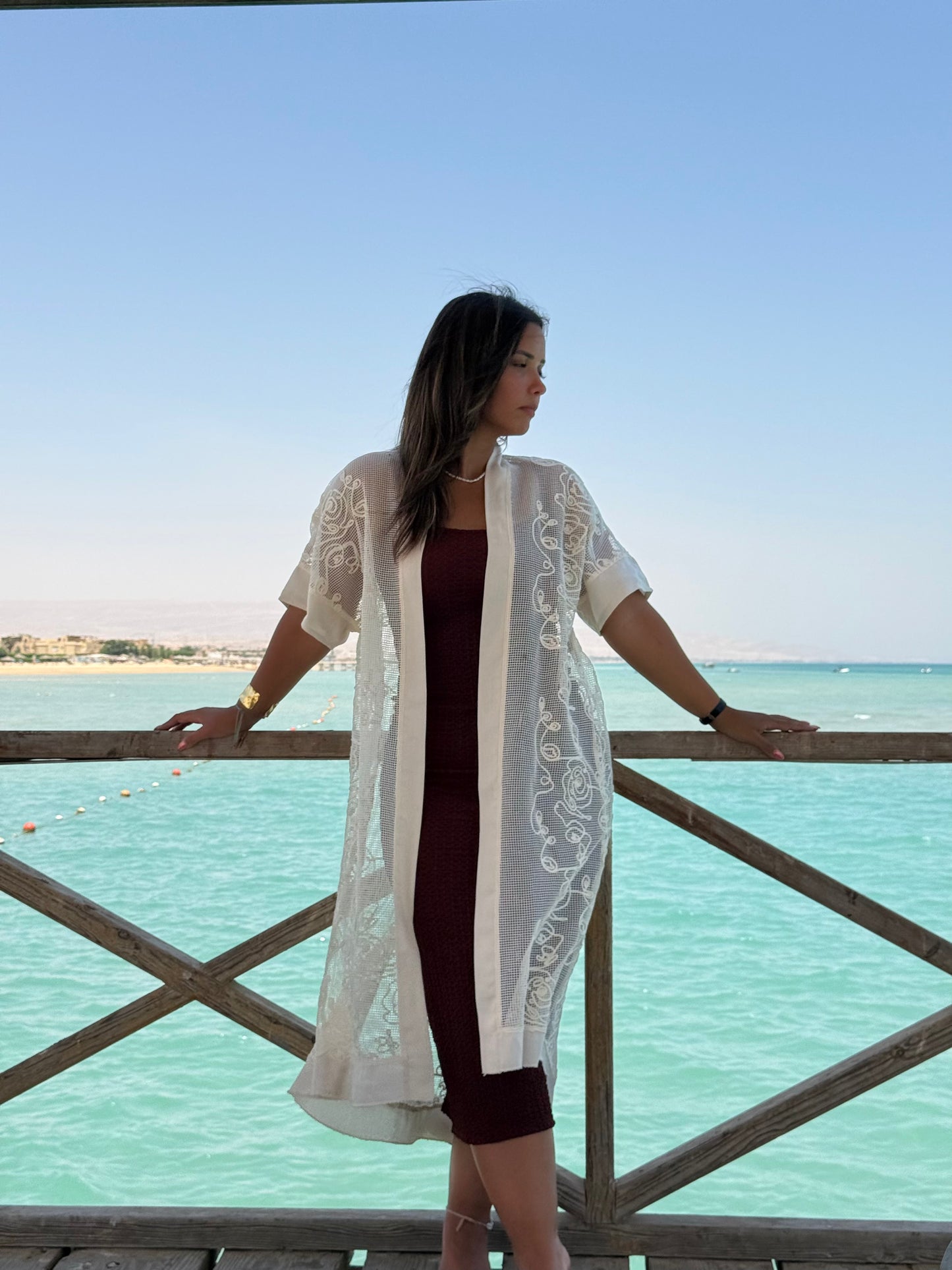 Airy Kimono | Black & White