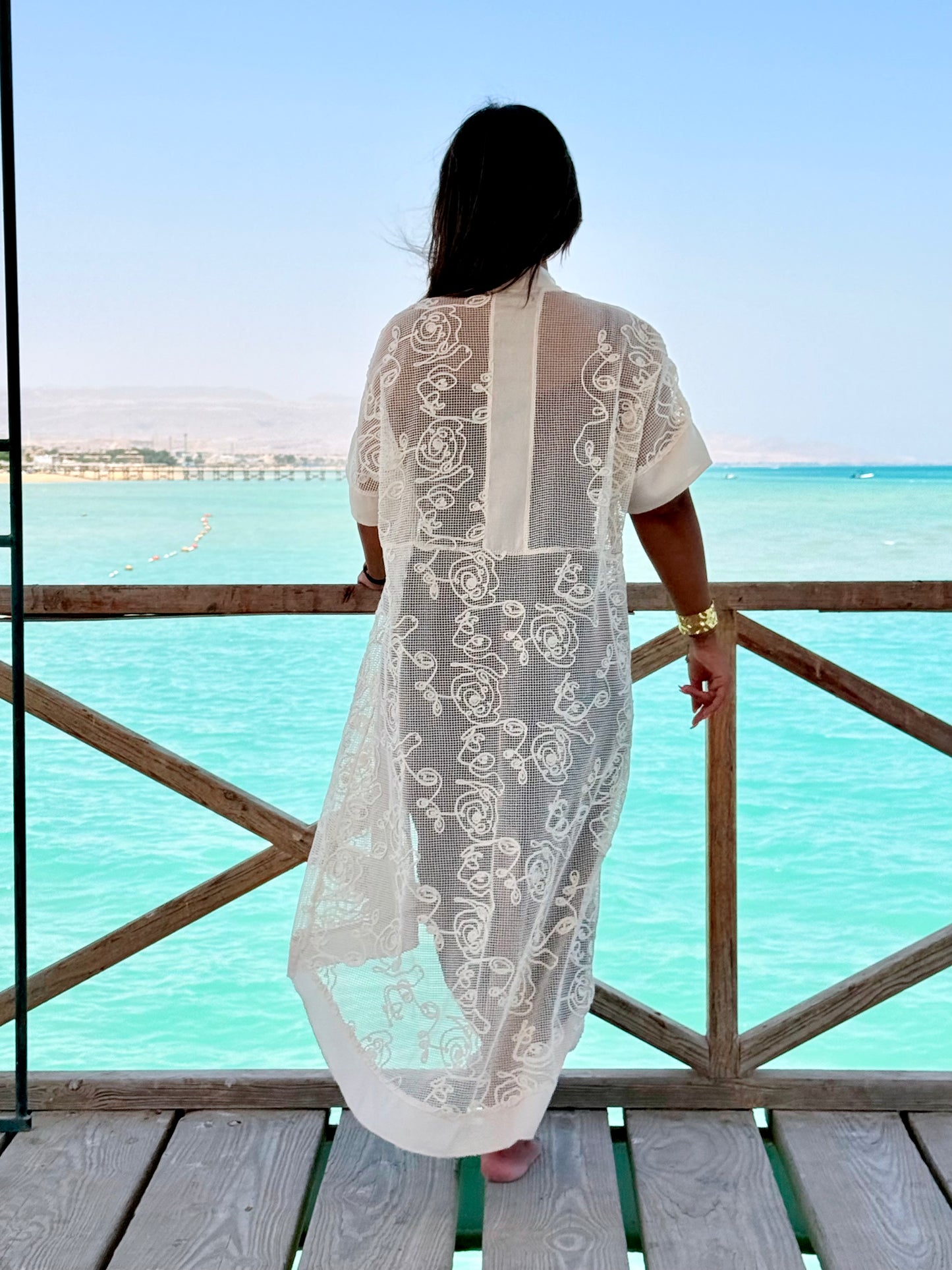 Airy Kimono | Black & White