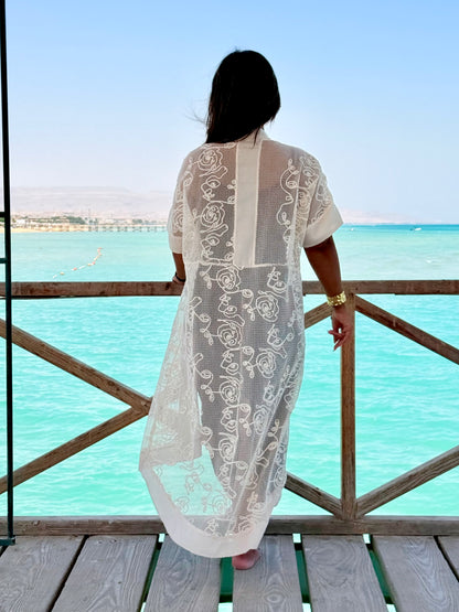 Airy Kimono | Black & White