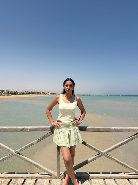 Coast Mini Skirt | Mint Green