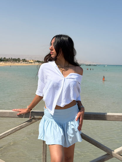 Coast Mini Skirt | Baby Blue