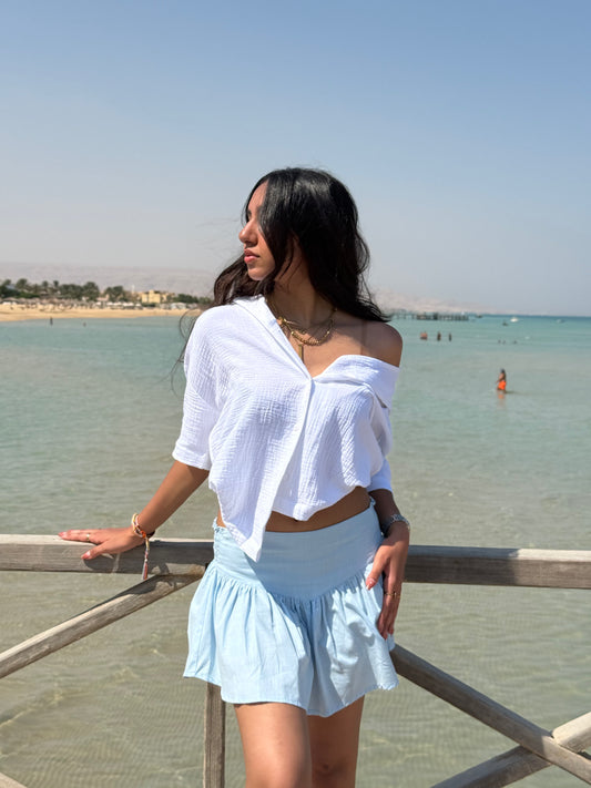 Coast Mini Skirt | Baby Blue