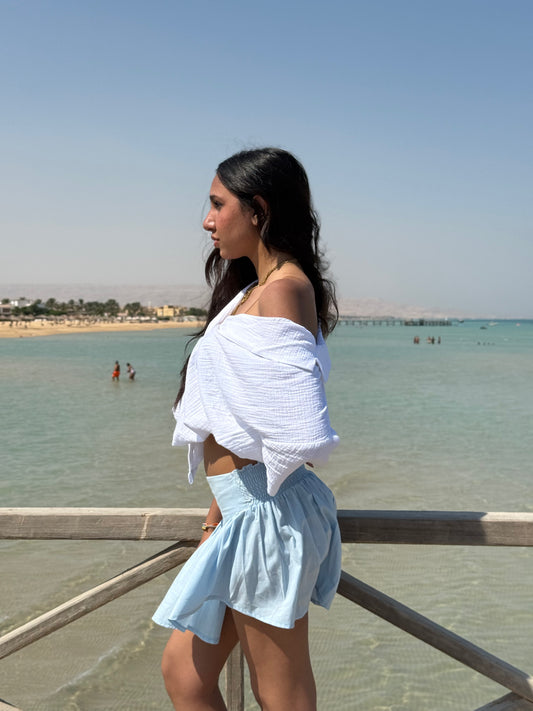 Coast Mini Skirt | Baby Blue