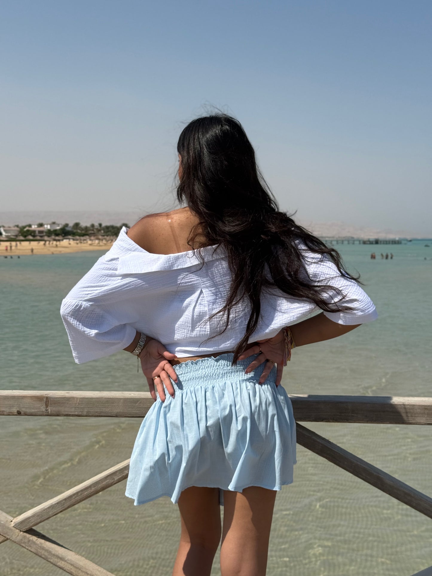 Coast Mini Skirt | Baby Blue