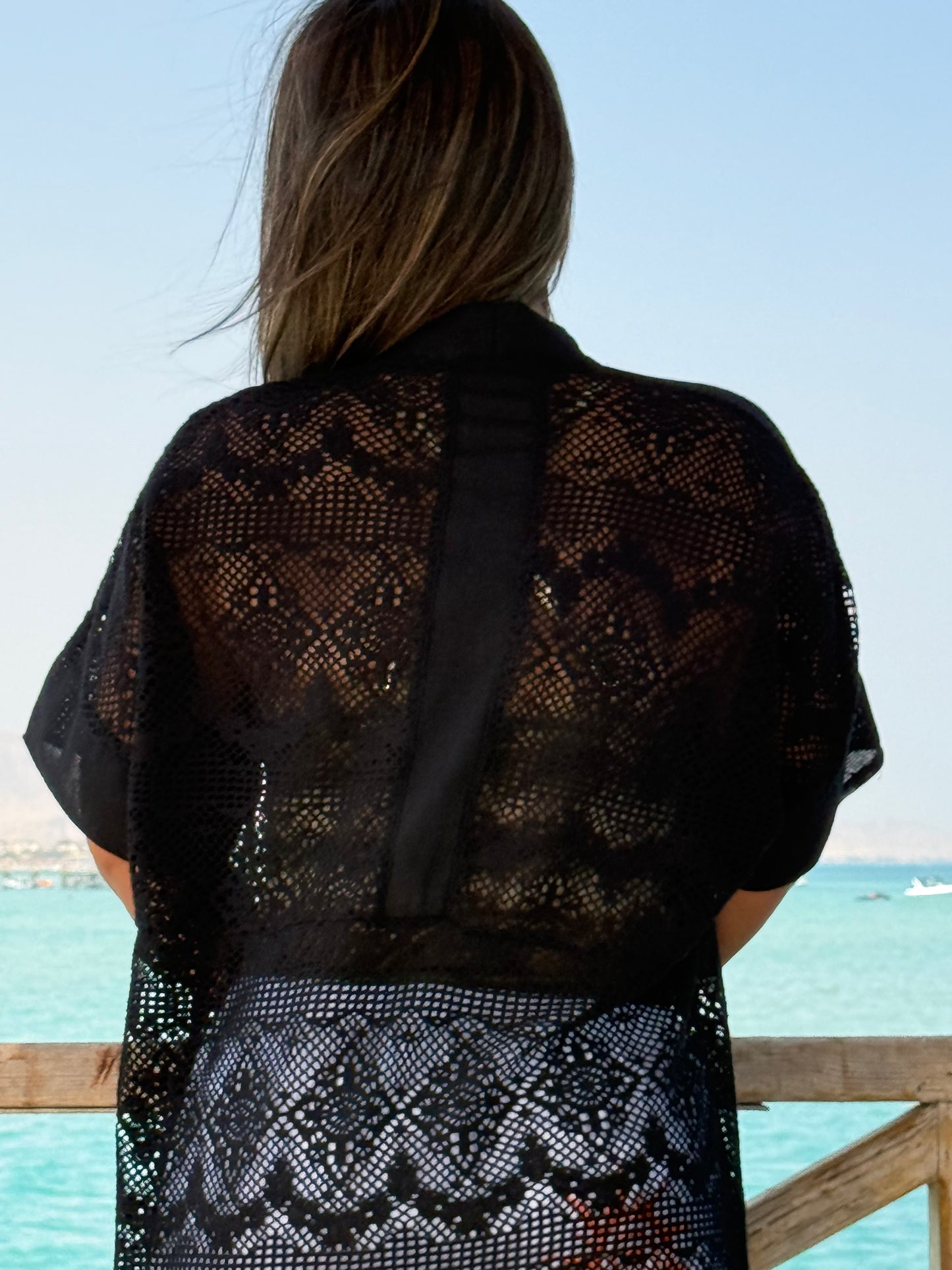 Airy Kimono | Black & White
