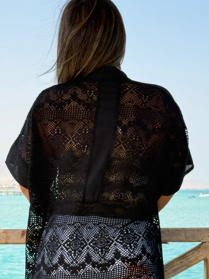 Airy Kimono | Black & White