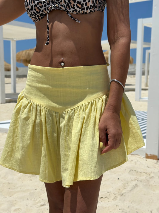 Coast Mini Skirt | Butter Yellow